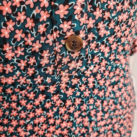 NWT $60 B DARLIN Womens Pink Black Crochet-trim Collar Mini Dress 13/14 - Picture 4 of 16